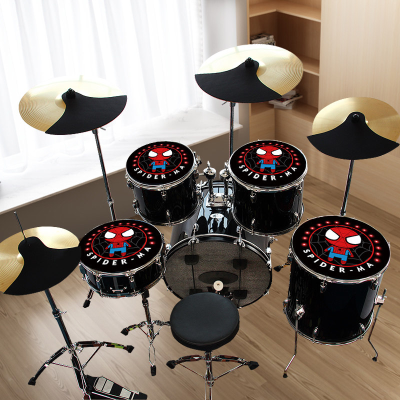 架子鼓消音垫e静音垫套装橡胶隔音垫爵士鼓鼓垫五鼓三镲片四嚓减