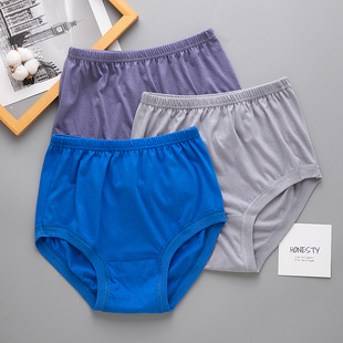 中老年内裤男士纯棉裤衩裤头宽松E老人高腰大码三角短裤全棉夏季