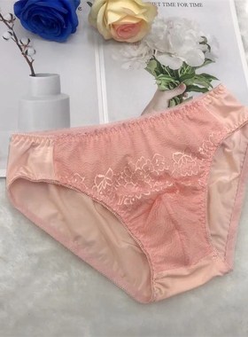新款式男a士贴身可爱型蕾丝弹力三角内裤男式性感自然舒适透视内