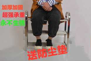 架子多层家用浴室门口收纳鞋 架 架加固加厚简易宿z舍鞋 304不锈钢鞋