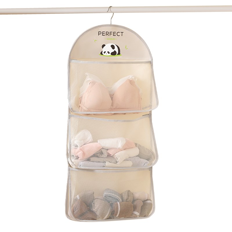 袜子收纳神器宿舍悬挂式网兜衣A柜内衣内裤挂袋门后收纳整理置物