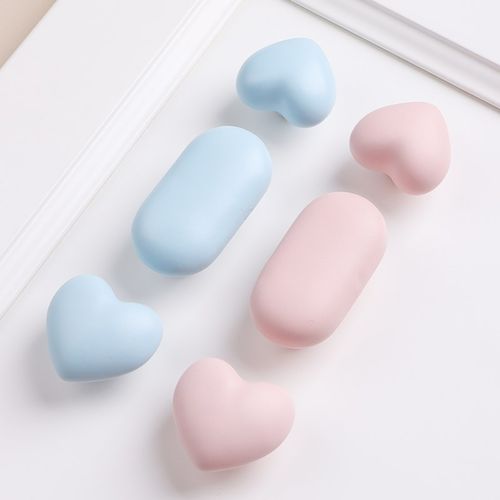 卡通爱心拉手陶瓷儿童o房衣柜把手女孩柜子抽屉彩色男孩柜门可爱