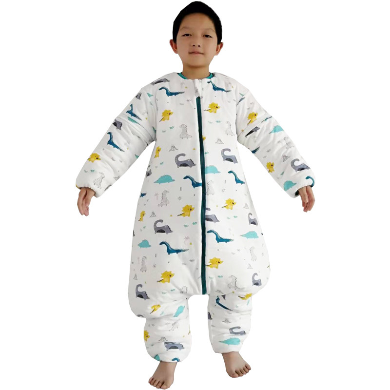 中大童宝宝儿童分腿睡袋恒温春夏季天G薄款秋冬分体式防踢被小学