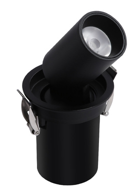 拉伸式射灯 嵌入式伸缩可调r角度洗墙高显色象鼻聚光开孔5.5cm75M