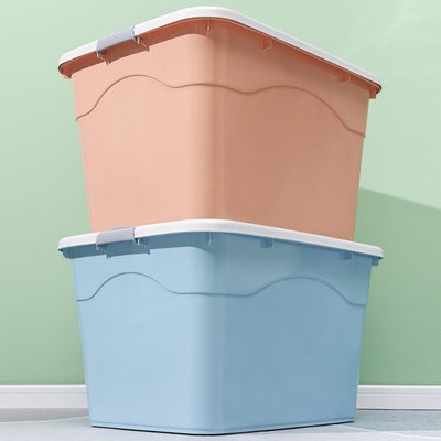 塑料特大号收纳箱加厚收纳盒衣服整理箱子大号家用W衣物储物盒子