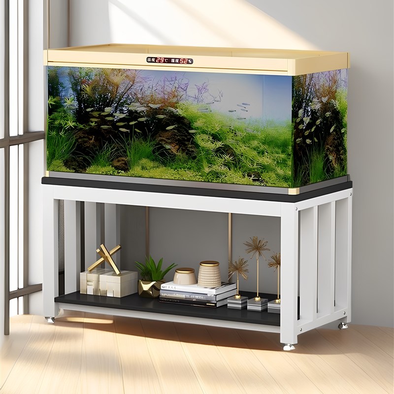 鱼缸底柜鱼缸架金属底架底座客厅鱼缸F架子铁艺鱼缸底架水族箱定