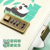 儿童密码 本带锁日记本小学生一年级田字格笔记本男孩方格本子女F