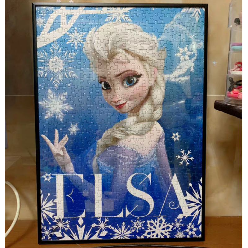 拼图画框相框100/20m0/300/500/1000片框铝合金装裱挂墙定制50*75