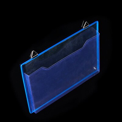 吉武横式A4文件袋挂式展示文件盒可悬挂式透明盒式厚式挂钩文件盒