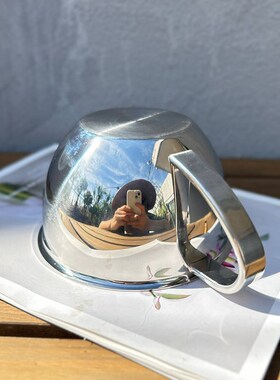 18/10不锈钢带手柄多用碗大肚杯打蛋碗量杯早餐燕麦W牛奶杯吃饭碗