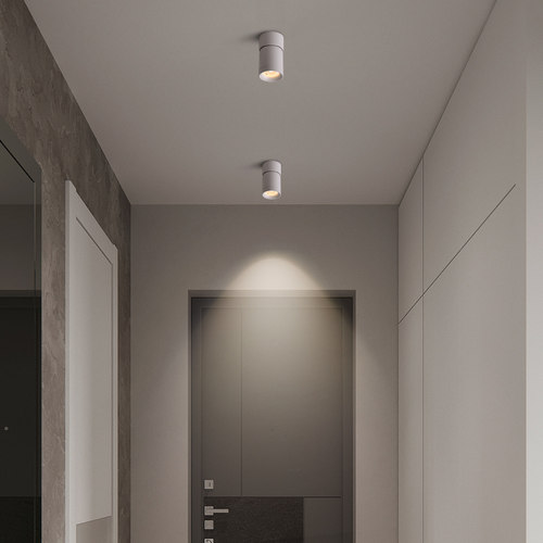 led明装射灯可调n角度家用天花灯背景墙过道店铺商用吸顶式小筒灯