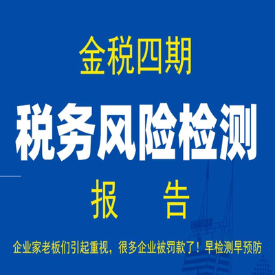 税务风险检测企业公司涉税全景财税分析全面评估报告合规系统发票