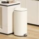 轻奢带盖厨房客厅垃圾桶新款 颜值 2024圆形客厅家用大容量脚踏式