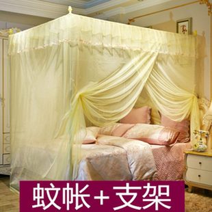 落地新款 蚊帐家用支架纹账20232022单卧室 老式 开门开门三年免安装