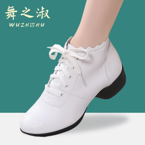 舞之淑软皮软底广场舞鞋