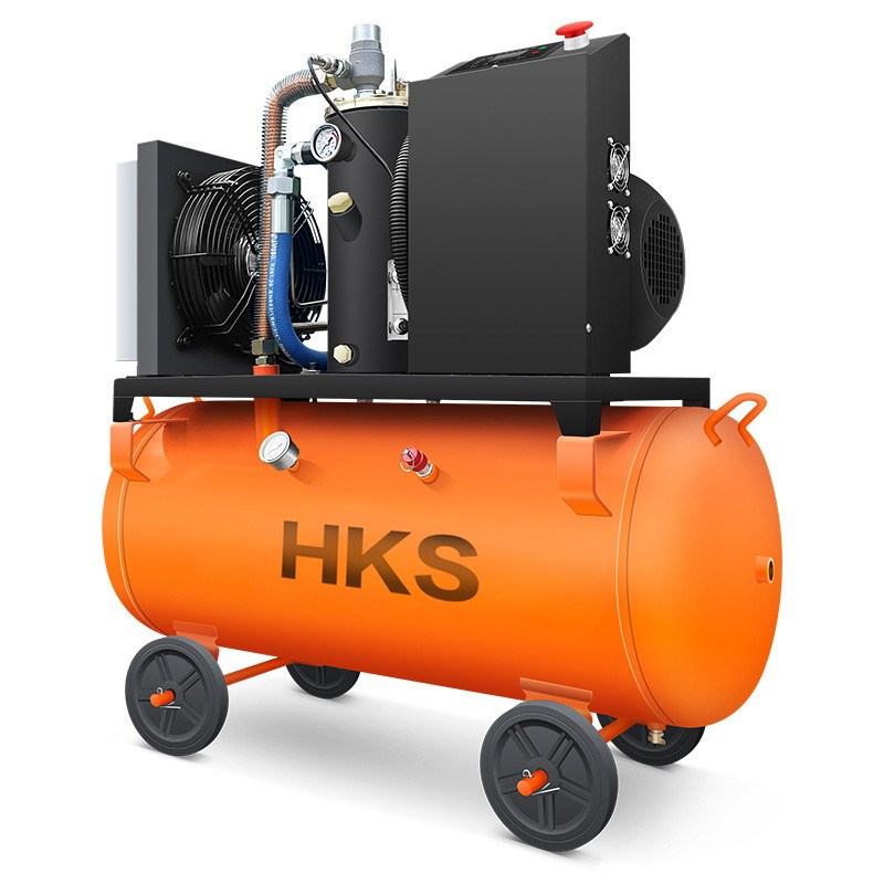 螺杆式空压机气泵空气压缩机小型专用一体真石漆风镐汽修工厂移动