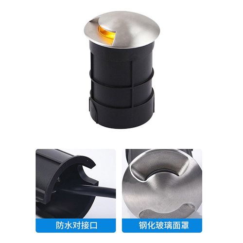 龟背地埋灯侧透星星灯led防水不锈钢埋地灯地面投光灯草坪脚灯