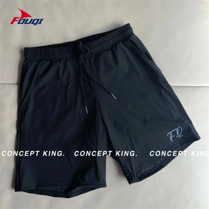 笑姐泳衣男士分体套装五分裤专业平角温泉度假Q大码速干款泳衣游