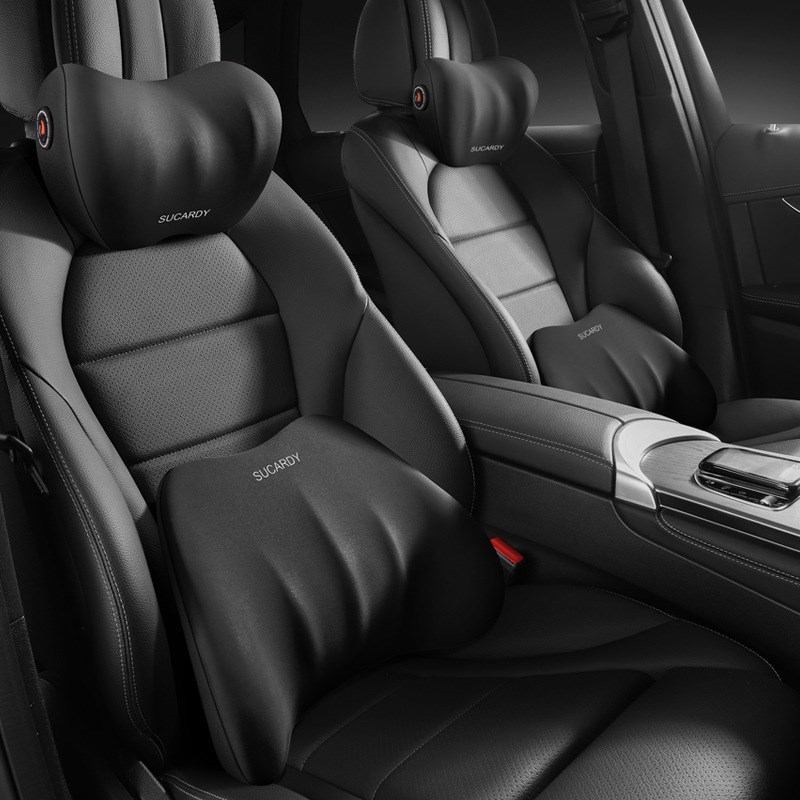 汽车头枕车用靠枕车内座椅记忆绵腰靠垫车载脖枕一对车枕头护颈枕