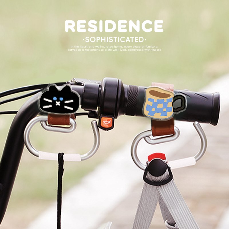 悠闲时光电动车挂钩25新款可爱电动车挂钩前置通用简约婴儿车挂钩