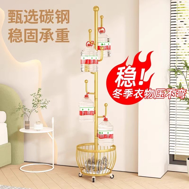 衣帽架落地卧室挂衣架简约现代立式网红衣服架子家用客厅挂包架子