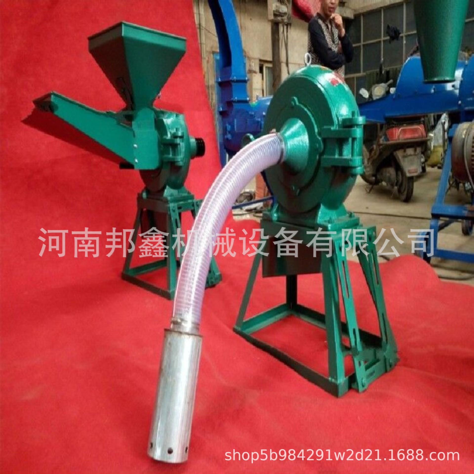 零售全自动饲料粉碎机自吸式玉米打粉机五谷杂粮中草药磨粉机