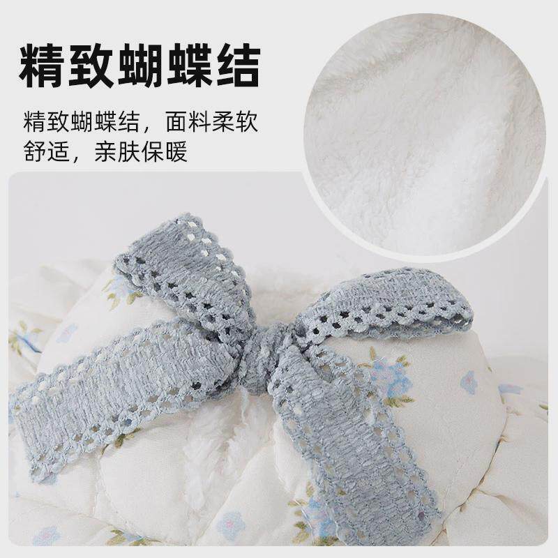 宠物狗狗小清新波浪绗棉情侣装棉衣秋冬保暖衣服比熊泰迪小型幼犬