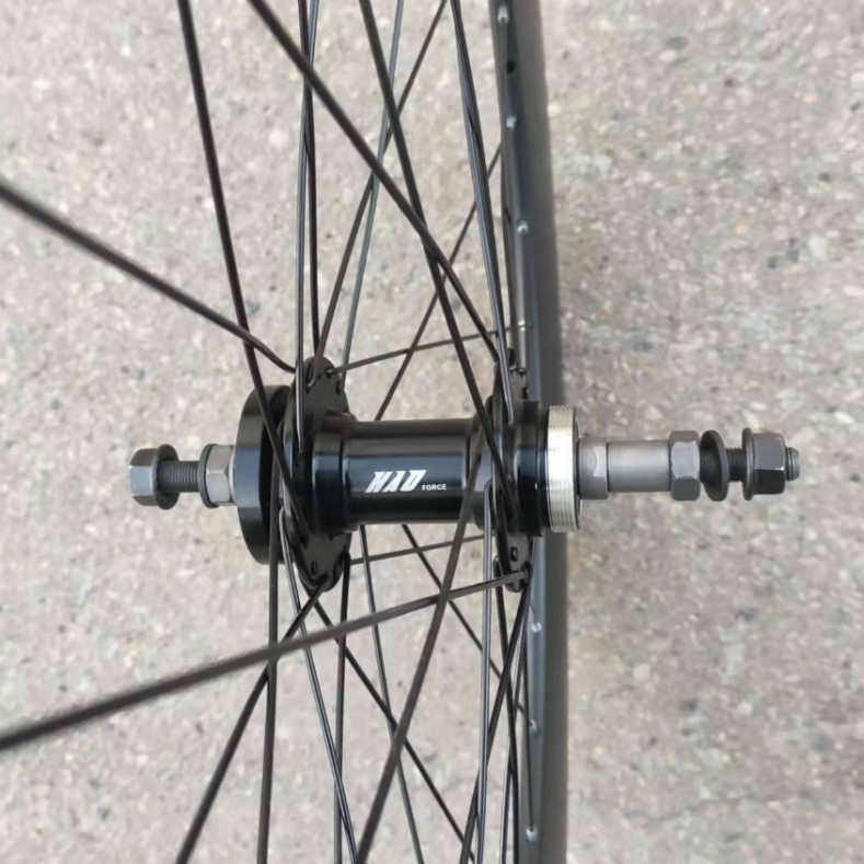 培林碟刹花鼓公路自行车70mm90mm轮组铝合金轮子轮组公路前轮后轮