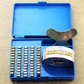 单排中文钢印字盒900 770连续封口机印字轮凸字生产日期铜字锌字