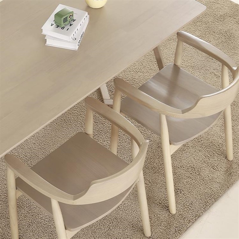 中古侘寂风实木长条桌原木大板桌设计师办公桌极简会议桌个性书桌