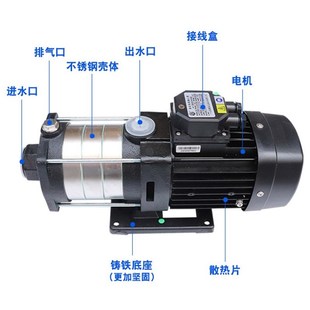 多级离心泵加工中心水泵数控机床泵高压冷却泵CMH2 卧式 30循环泵