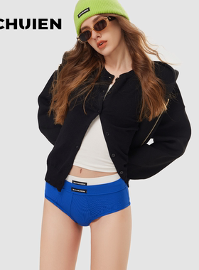 ZCHUIEN内裤女纯棉透气抑菌不夹档运动桑蚕丝内档中腰三角短裤