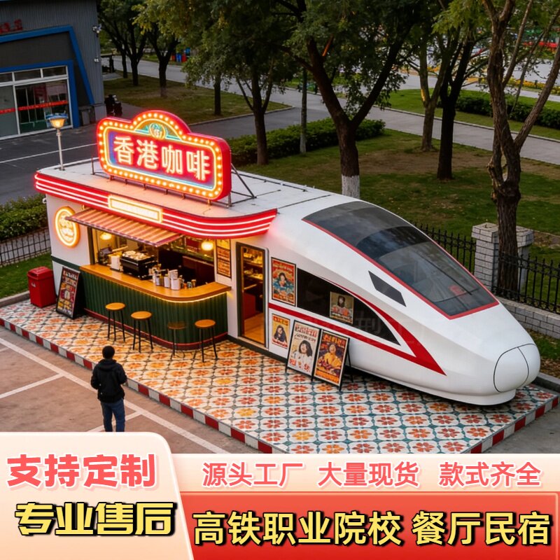 大型高铁模拟舱复兴号动车餐厅咖啡厅定制影视道具教学培训设备厂