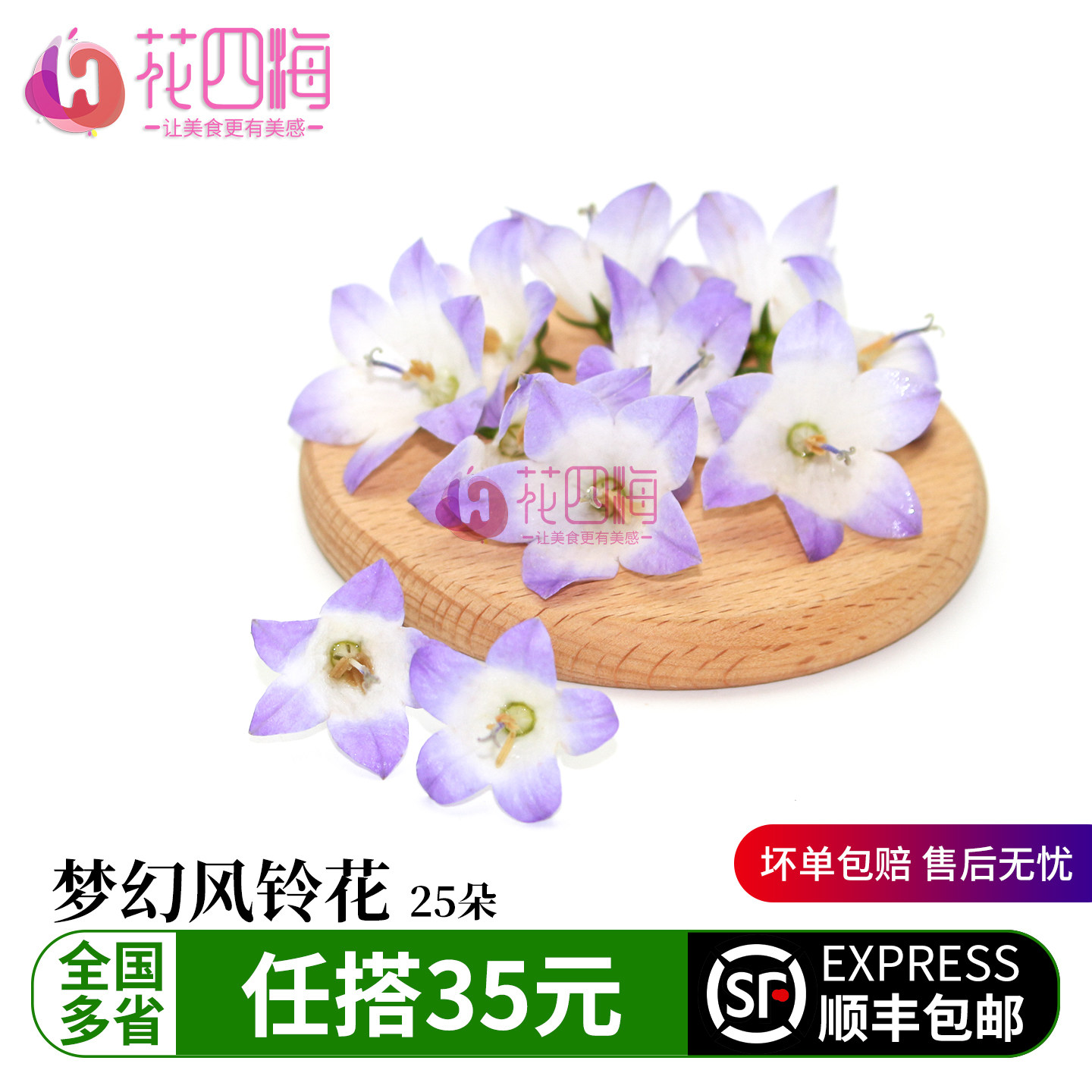 新鲜梦幻风铃花25朵 风玲花 日料西餐酒店摆盘装饰点缀盘饰花草