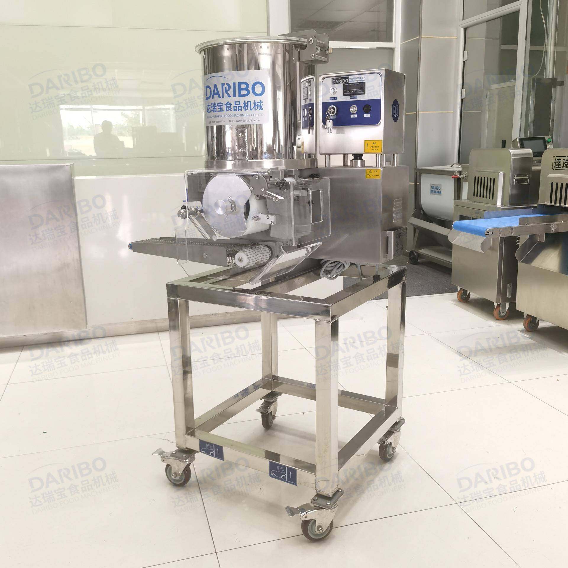 l电动汉堡肉塑形机 鱼饼鲜虾肉饼成型机 上校鸡块捏造型机流水线