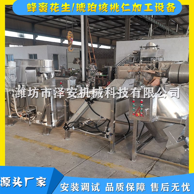 蜂蜜花生生产线 蜂蜜花生加工设备 琥珀核桃生产设备