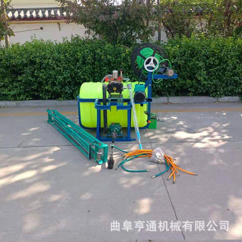 四轮背负式打药机大面积绿豆红薯打药机自动收放管玉米地喷药机