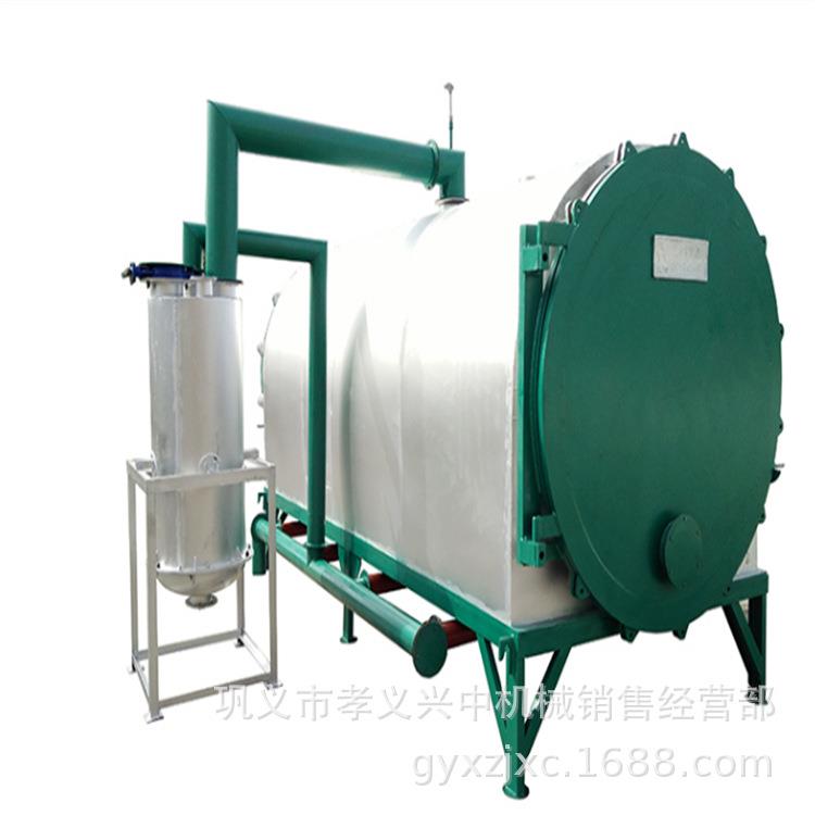 杂木炭化炉 新型烧炭设备 树枝木材直接炭化成炭只需单台设备