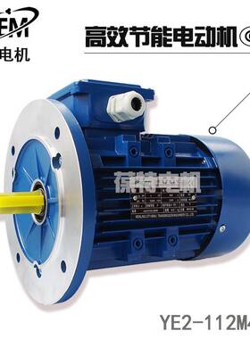 三相异步电动机 YE2 电机型号112m-4  4kw减速电机 RV减速齿轮箱
