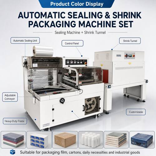 Automatic Shrink Wrapping Sealing Cutting Packaging Machine