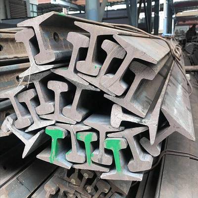 广东厂家路轨矿用道轨热轧钢型材行车钢轨钢顶9kg轨道钢