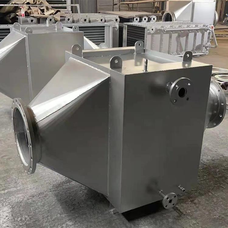 压缩空气冷凝器【304不锈钢铝翅片换热器】锂电池废气冷却换热器