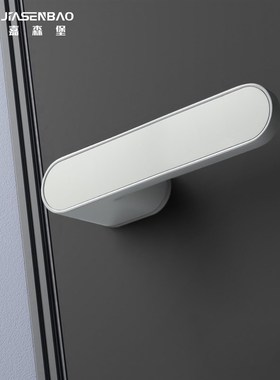 白色门锁室内卧室木门锁房间意式门把手极简家用奶油风生态房门锁