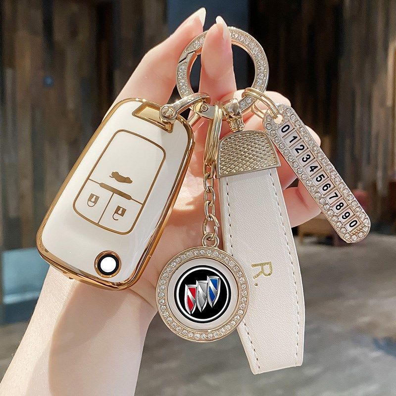 适用21款别克英朗钥匙套老款昂科威君越gl8威朗凯越gl6锁匙壳包扣