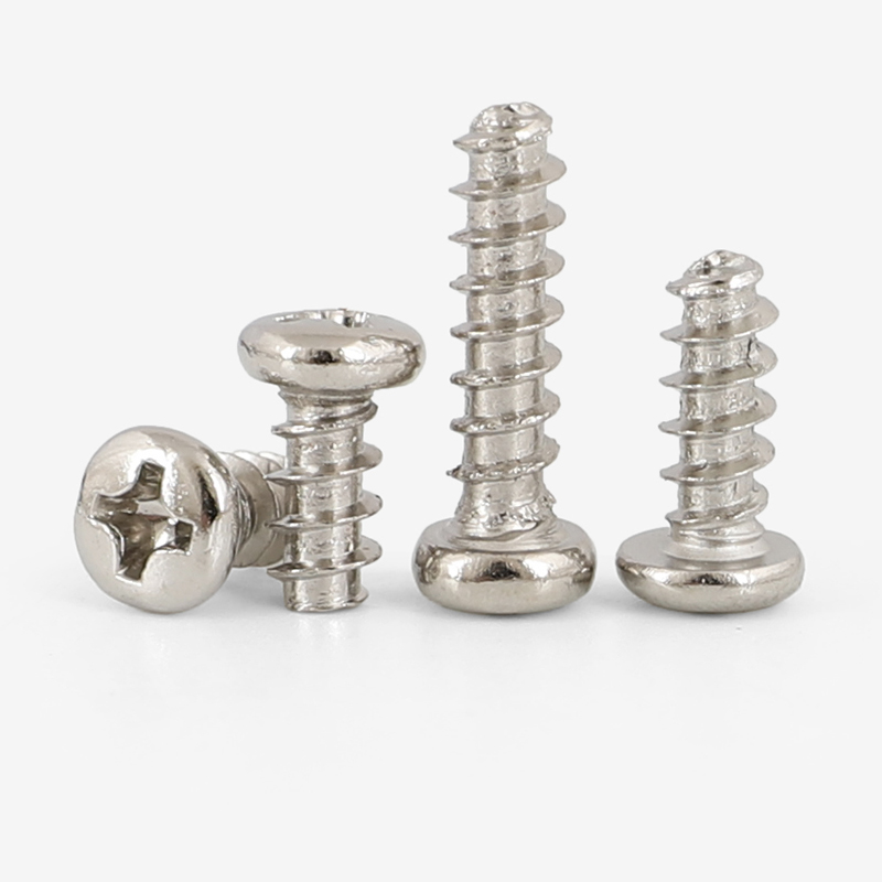 镀镍PB圆头自攻平尾螺丝螺钉盘头M2.6 M3 M3.5*4x5x6x8x10x12x16