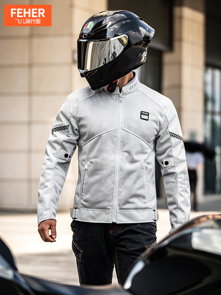 Feher摩托车骑行服夏季摩托车骑行服日常通勤骑行服男女赛车服
