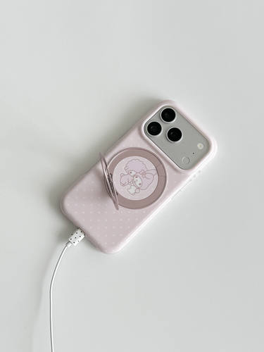 U2 适用软萌可爱小羊小美贴贴苹果17新款小众手机壳支点壳iPhone16个性简约少女15防摔保护套