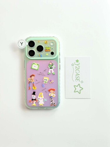 U2 可爱童趣镭射玩具总动员人物插画手机壳适用iPhone17新款小众苹果16个性卡通15防摔保护套
