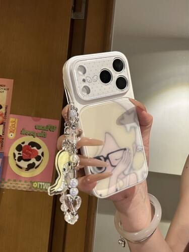 U2 大视窗女孩可爱手机壳适用iPhone17promax新款小众苹果16pro个性苹果15防摔保护套