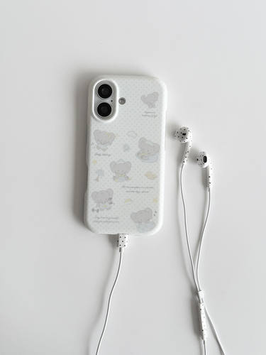 U2 适用苹果磨砂波点小象手机壳iphone17pro Max防摔16pro Max个性 简约15手机壳防摔保护套
